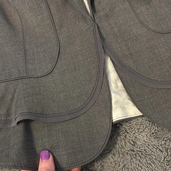 White House Black Market gray blazer - Picture 2 of 10